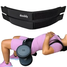 	Hip Thrust Belt For Dumbbells Heavy Kettlebells Plates & MAX LBS Hip Thrust	
