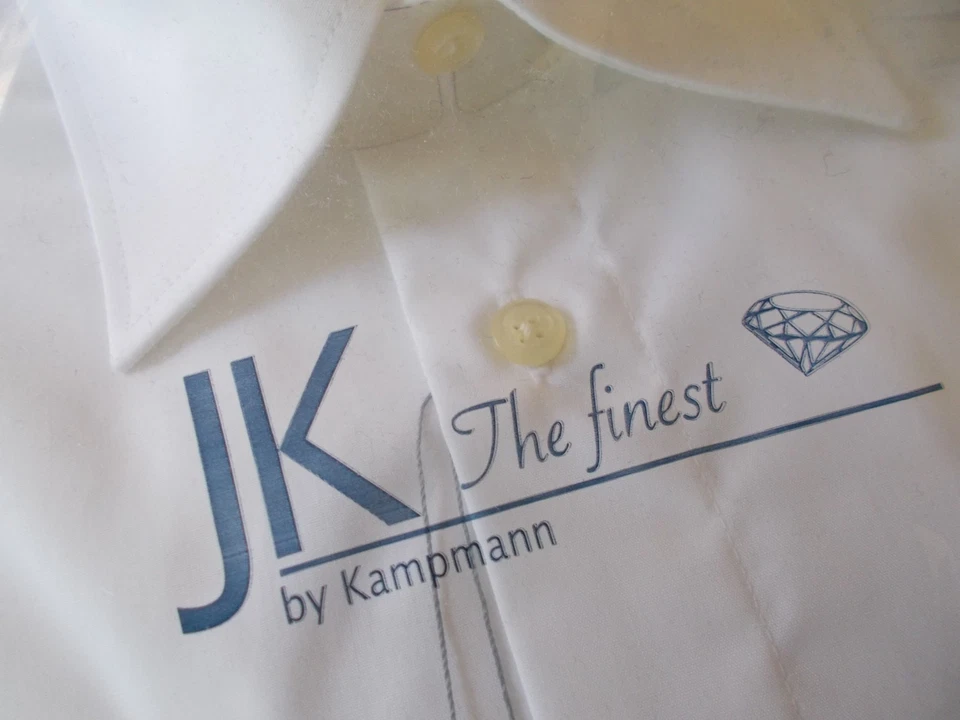 JK by Kampmann camicia uomo NoStiro Cotone The Finest bianco avorio,tg 17/43 €85 - Immagine 3 di 4