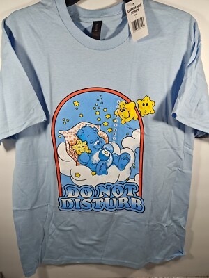 Care Bear Bedtime Bear Women's Size Large Do Not Disturb Graphic T-Shirt NWT