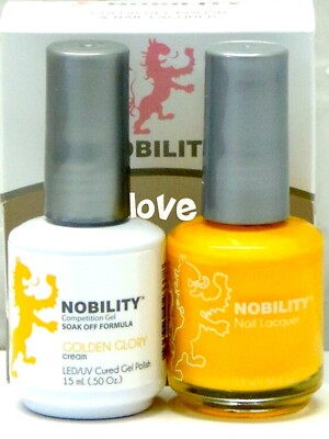 NOBILITY Gel Nail Polish 0.5fl.oz UV/LED Gel Color Duo NBCS019- Golden Glory