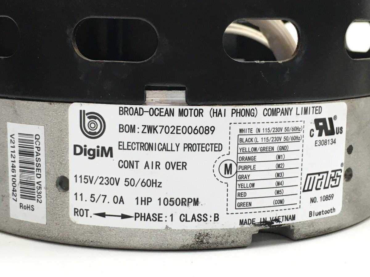 BROAD-OCEAN ZWK702E006089 ECM Module ONLY 1 HP KMSAH011B05