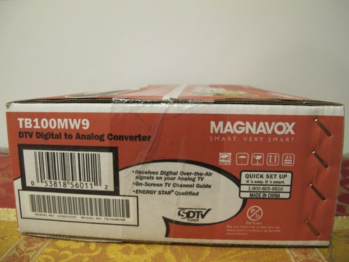Magnavox DTV Digital to Analog Converter SDTV Tuner TB110MW9 w Remote NEW - Picture 9 of 12