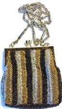 Vintage La Regale Beaded Purse - 5" x 4"