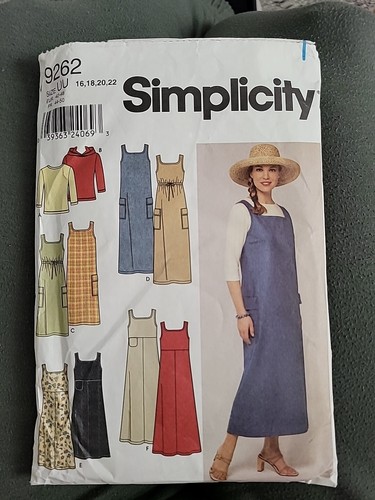 Simplicity Pattern CUT 9262 Misses Sundress Jumper Size 8 to 14 - 第 1/1 張圖片