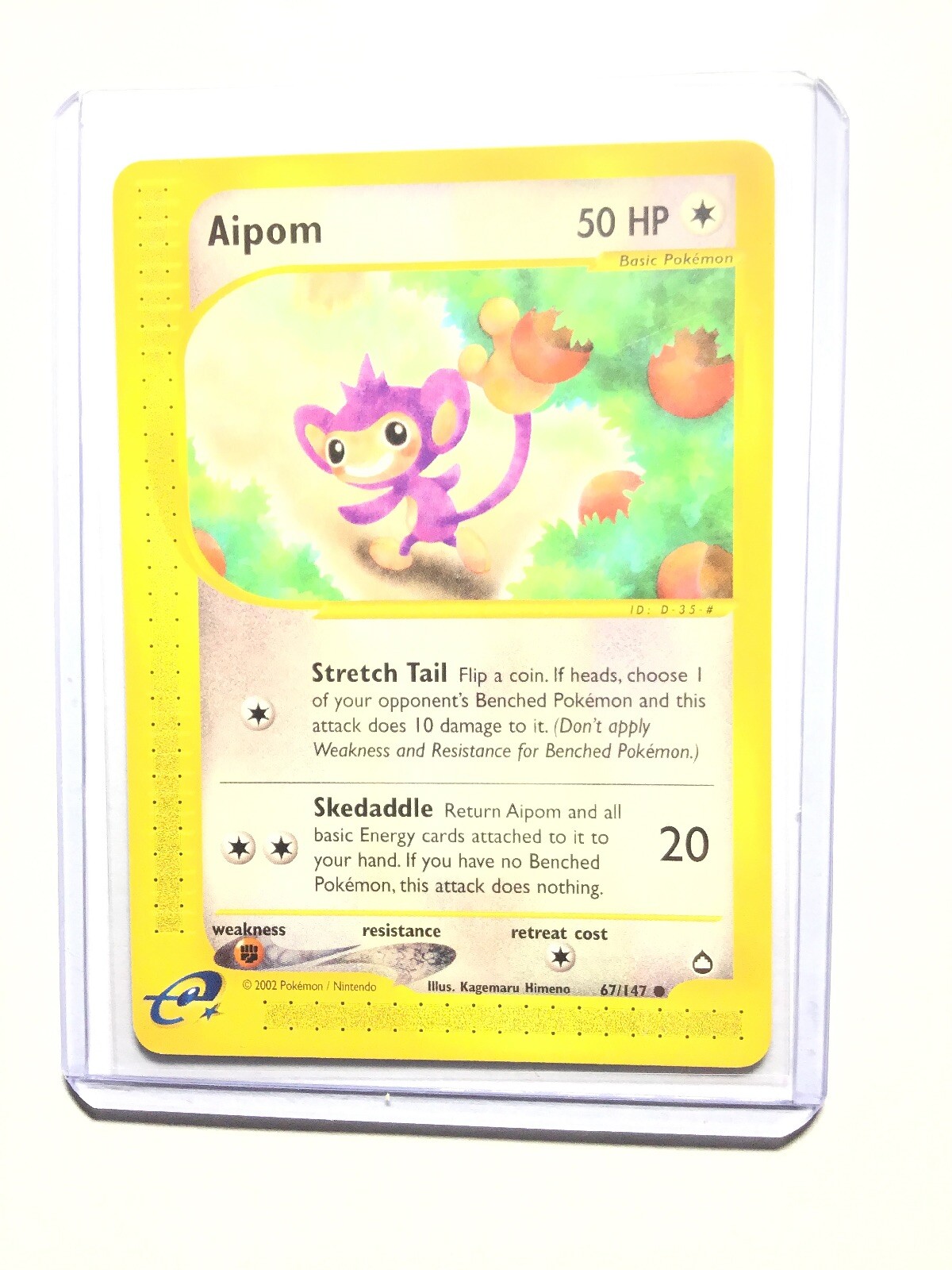 AIPOM - 67/147 - Aquapolis - Common - Pokemon Card - NM