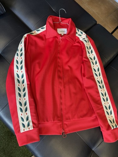Casablanca Chaqueta de Pista con Cremallera Blusa Para Hombre Talla XXL Roja Auténtica Rara - Imagen 2 de 6