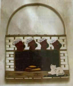 Basket Weaving Pattern 'Twas The Night Before Christmas Wall Basket by Mirsberge