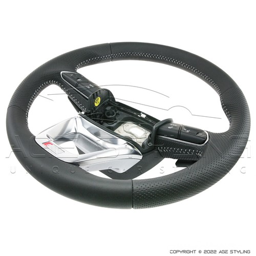 OEM Audi Q7 4M SLine HEATED Multimedia Steering Wheel w Gear Shifters