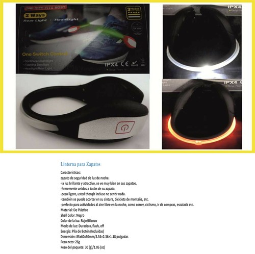 linterna luz para zapatos con de emergencia | eBay