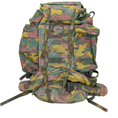 Genuine Belgian Army Bergen M97 Jigsaw Camo Tabbing 110L Rucksack