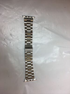 Platinum  Link Band Stainless Steel Watch Strap for Apple Watch 42mm 44mm SILVER