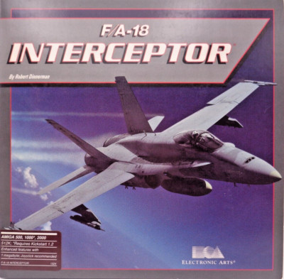 COMMODORE AMIGA -- F/A-18 INTERCEPTOR (ELECTRONIC ARTS) #U.S. RELEASE