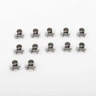 12pcs 8mm-10mm 5/16"-3/8" Mini Small Hose Clamps Clips 304 Stainless Steel