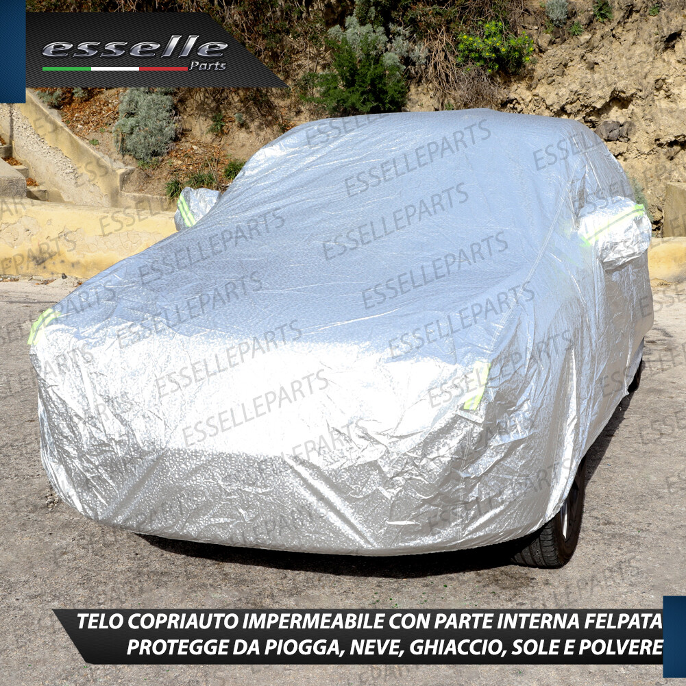 Telo Copriauto Antigrandine Per Leapmotor T03 (2024-oggi) – 5 Strati Ispessiti, Cotone, Cerniera E Strisce Riflettenti, Protezione Tutto L'Anno