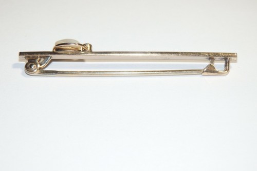 Antique Victorian Edwardian 9k Gold Filled Half Pearl and Ruby Bar Pin Brooch - Picture 4 of 6