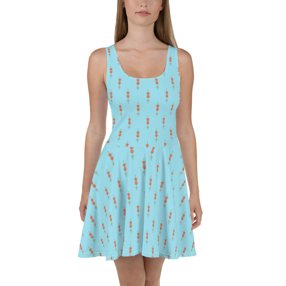 sky blue skater dress Baby Blue Skater Dress / Light Blue Dress