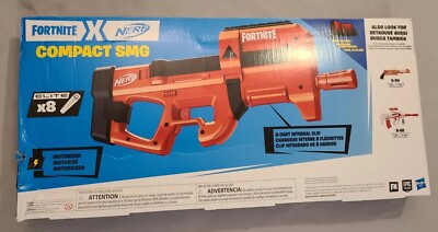 NERF x Fortnite Compact SMG Motorized Dart Blaster Elite x8 - New