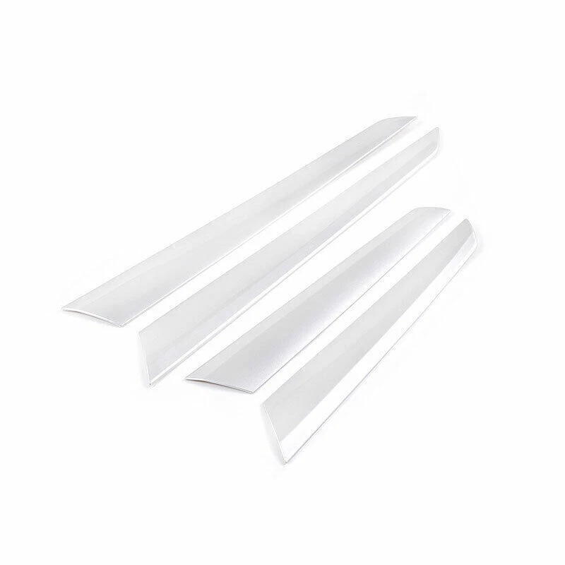 Para Mercedes-Benz Clase C 2008-14 Plateado Mate Tira Interior Puerta Panel Decoración Borde Foto 2 de 4