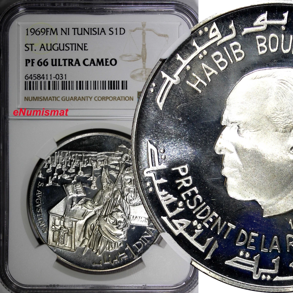 ☆希少☆1969年 チュニジアの歴史シリーズ 1ディナール銀貨 PF69UC 1969 Tunisian Coins for sale | eBay