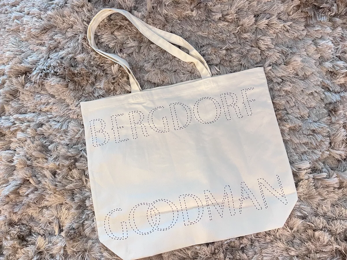 Authentic Bergdorf Goodman Cotten Shopping Bag With Handle. 2022