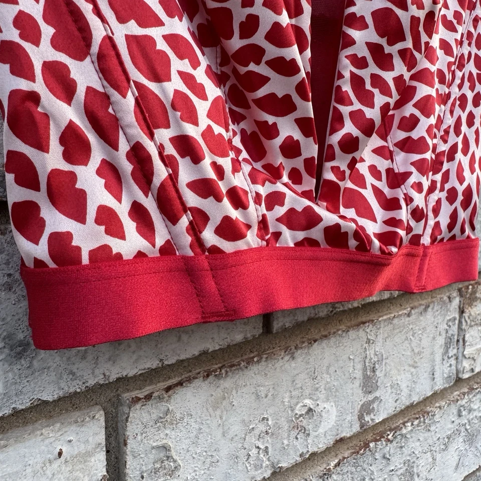 Victoria’s Secret XS Sujetador Corsé Muy Sexy Rojo Blanco Satinado Convertible CORAZONES Foto 4 de 4