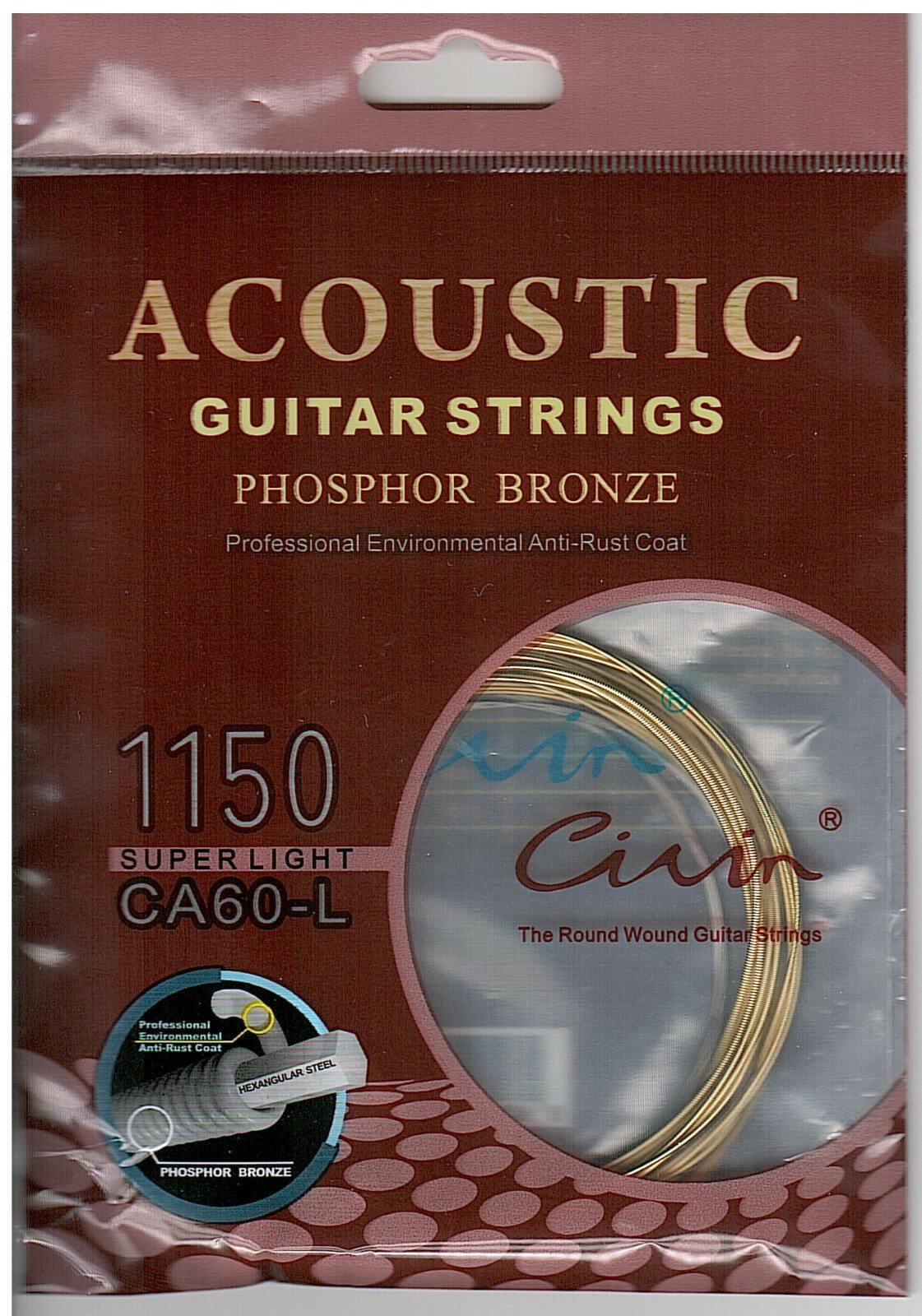 MUTA CORDE CHITARRA ACUSTICA PHOSPHOR BRONZE .011/.050 CA60-L