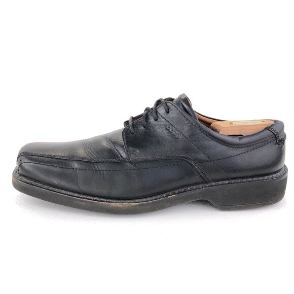Ecco Black Leather Bicycle Toe Oxfords EUR 46 Mens Size 12  display picture 3