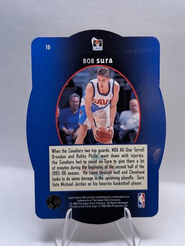 1996 Upper Deck SPX Silver Bob Sura #10 Cleveland Cavliers - Picture 2 of 2