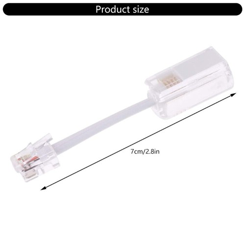 RJ9 Phone Handsets Telephone Cord Untangler 360 degree Head Rotating RJ9 4P4C - Zdjęcie 8 z 10