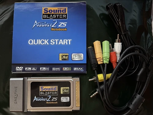 PCMCIA SOUND BLASTER AUDIGY 2 ZS NOTEBOOK model SB0530