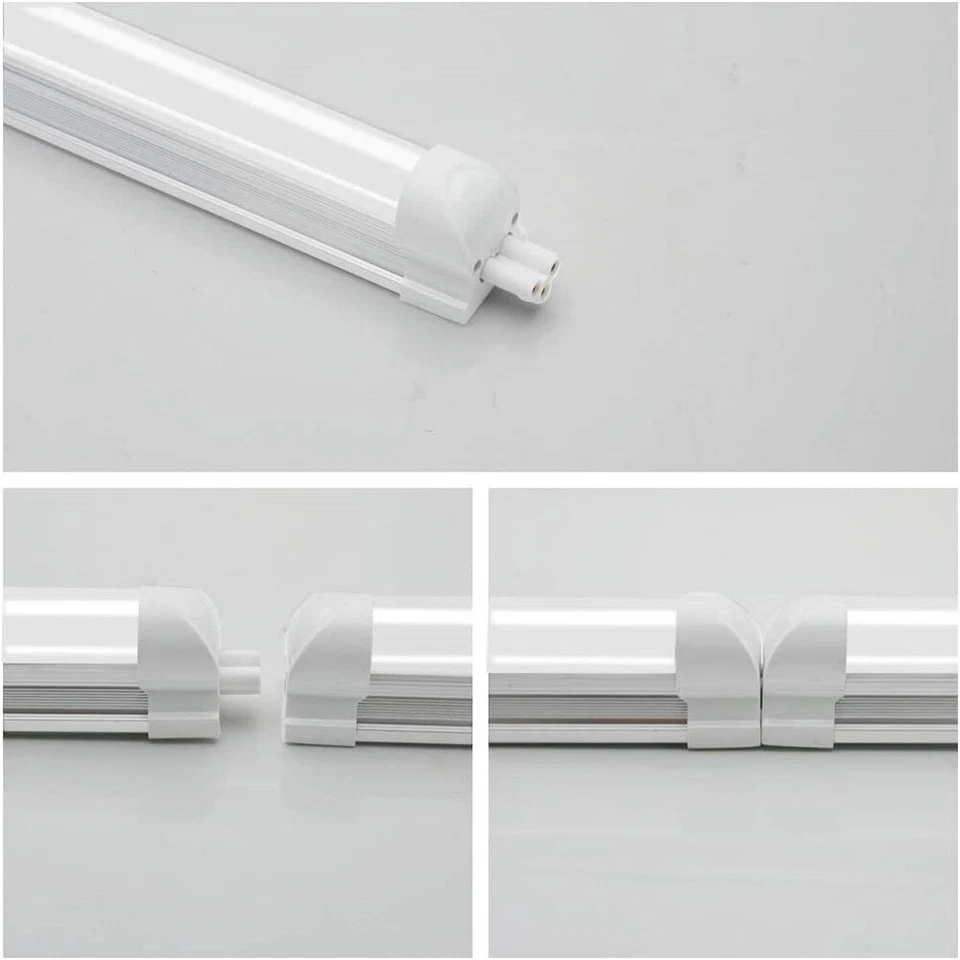 4pcs 2FT LED Shop Lights T8 20W Garage Ceiling Light Fixtures Workbench Lamps 2' - Image 2 of 4