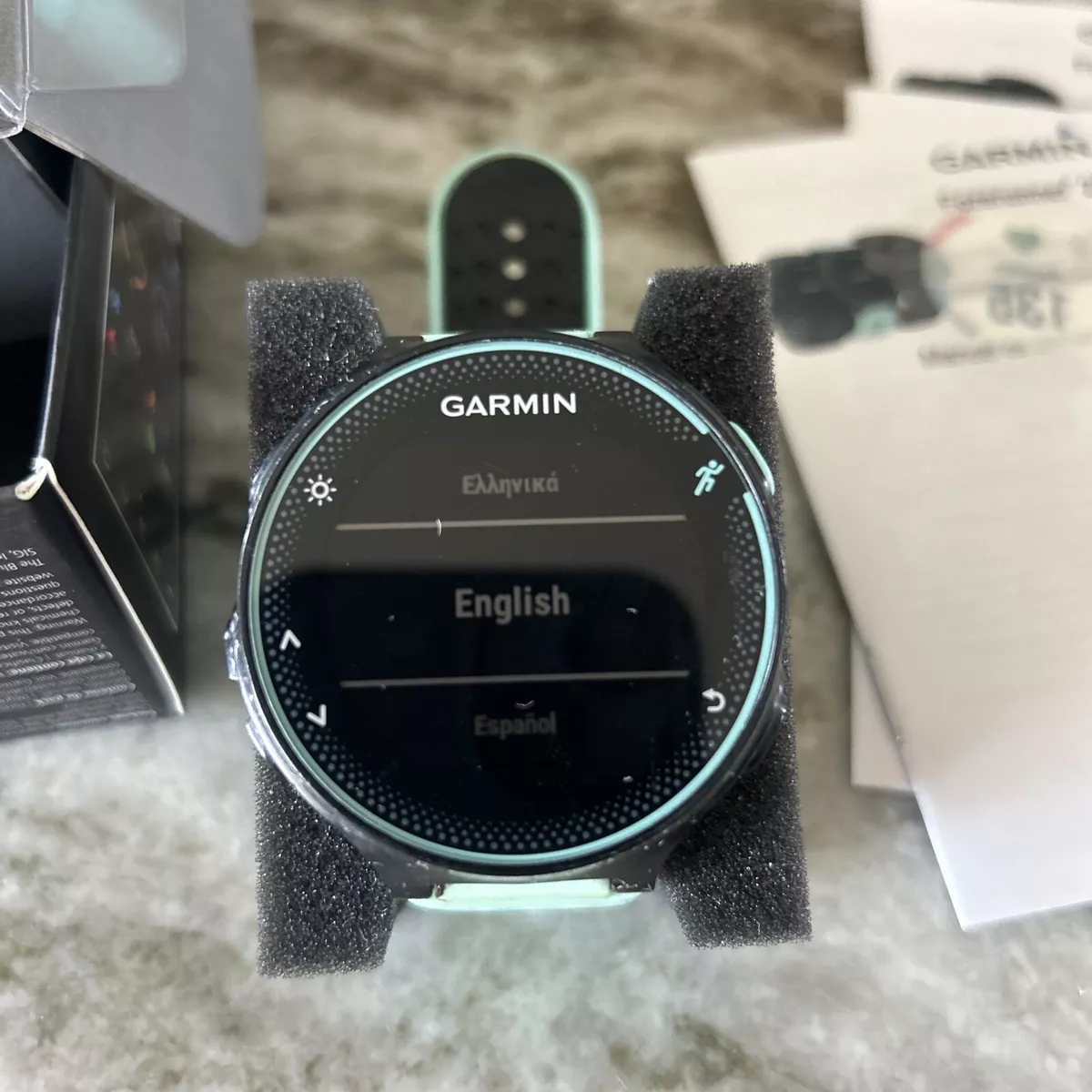 Garmin Forerunner 235 Teal GPS Running Watch Used Working with Charger Garmin Forerunner 235 Teal GPS Running Watch Used Working with Charger