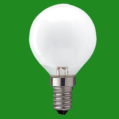10x 25W Golfball Pearl dimmbar SES E14 Edison Schraube Standard Glühbirne Lampe