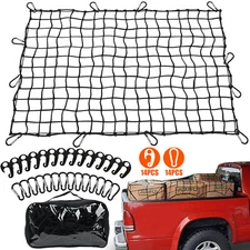 5*7 Bungee Cargo Net and cords fit Pickup Truck Bed, Stretch to 10*14