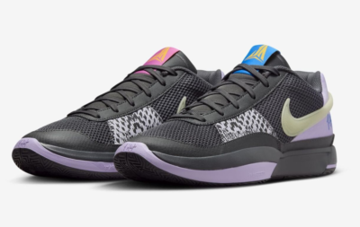 Nike Ja 1 Grey/Lilac Bloom-Photo Blue Basketball Shoe FQ4796  display picture 2
