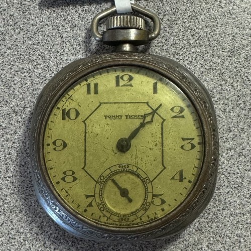 New Haven Watch "Tommy Ticker" Cushion Shape Case Pocket Watch - Picture 2 of 10