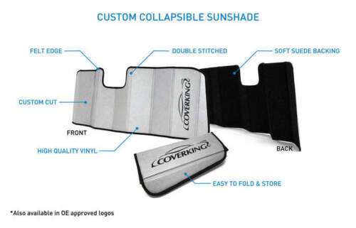 Coverking Suede Custom Fit Folding Sunshield for 2014 Lexus IS F - Picture 1 of 1