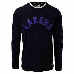New Era Men's Los Angeles Lakers NBA Embroidered L/S T-Shirt