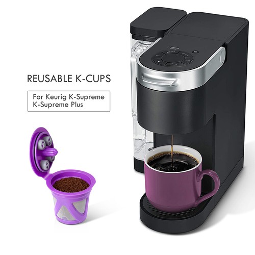 2 Pack Cafe Supreme 5 Hole MultiStream Reusable K Cup for Keurig K Supreme Plus - Picture 5 of 8