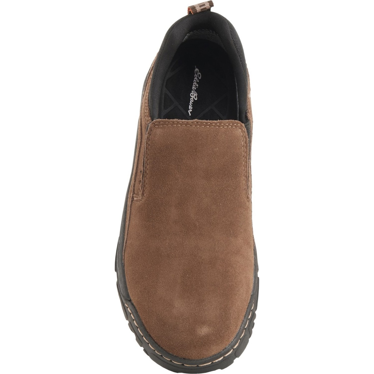 RETAILS $140 EDDIE BAUER EDGAR MENS SUEDE LEATHER BROWN SLIP-ONS 