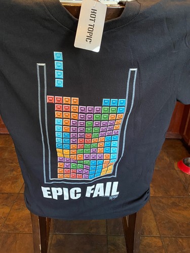 Hot Topic Tetris EPIC FAIL Graphic T 