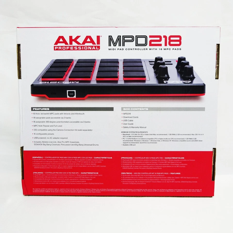 Akai Professional USB MIDI controller 16 Pad sound source software Japan NEW - Image 3 of 4