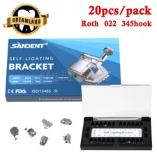 Dental Orthodontic Self Ligating Brackets Braces Roth 022 Hook 345 SANDENT