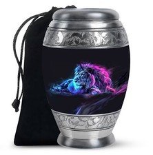 Lion Cremation Urns For Adult Ashes Women, Large Human Cremation Urns, 10 Inch