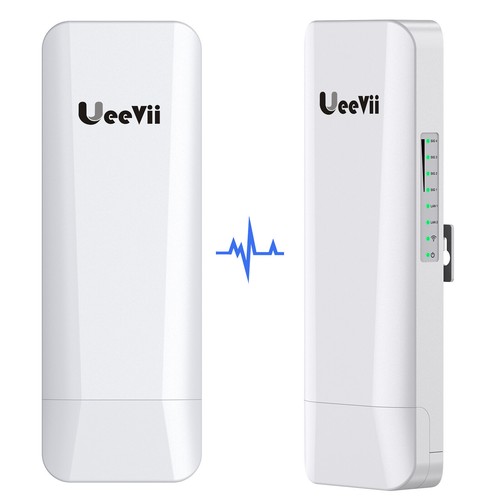 Ueevii 3KM Range Wireless Wifi Bridges 5.8G 100Mbps Point to Point Outdoor CPE