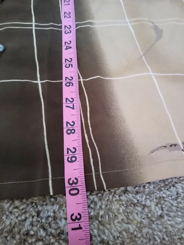 Camisa De Colección Monzini Marrón Disco Con Botones Para Hombre Mediana Foto 4 de 4