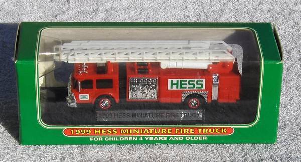 Hess 1999 Miniature Fire Truck MINT for 