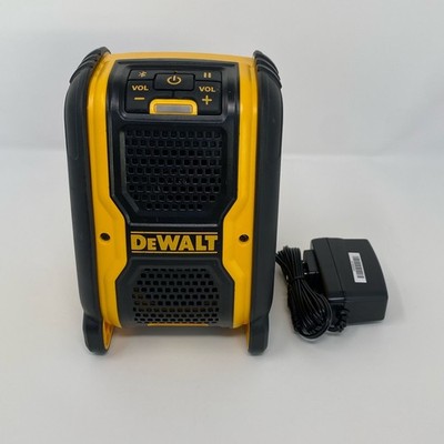 DEWALT DCR006 Jobsite Bluetooth Speaker Yellow/Black + AC Adapter