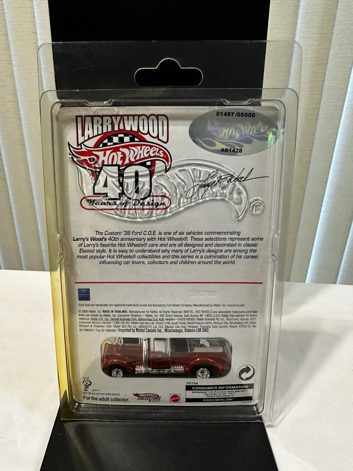 Hot Wheels - 2009 RLC Series 8 - Larry Wood 40 Years Custom 38 Ford C.O.E.  - Image 2 of 3