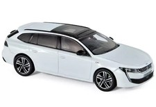 Diecast Miniature Car 1/43 Peugeot 508 SW GT 2018 Pearl White Collector